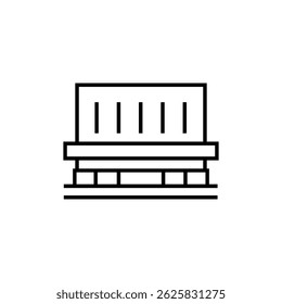 Outlined icons for project cargo service