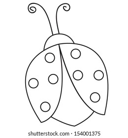 Ladybug Coloring Pages Images Stock Photos Vectors Shutterstock