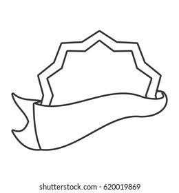outlined label sticker emblem