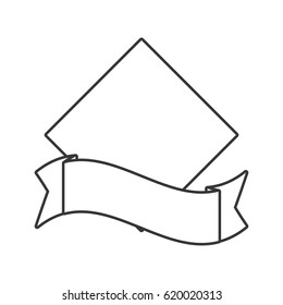 outlined label sticker emblem