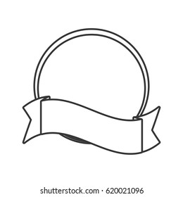 outlined label sticker emblem