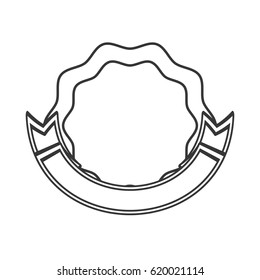 outlined label sticker emblem