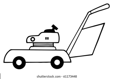 Outlined Lawn Mower