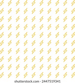 Outlined lightning bolts, thunder bolt , power electric flash seamless pattern vector illustration