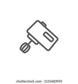 Outlined mixer icon. Kitchen device. Vector illustration