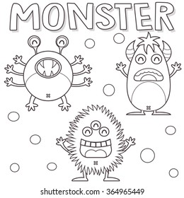 Outlined monsters