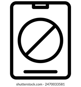 Ohne Tablet - flaches und modernes Symbol