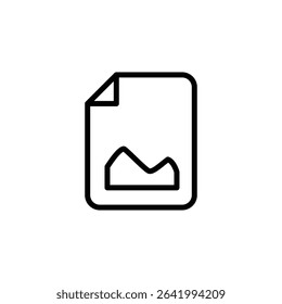 Outlined Photo Symbol Depicting Snapshot Moment, Visual Content, Picture View, Digital Album, and Framed Photography for Web and App Interfaces