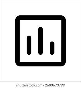 An outlined poll survey icon used in reports and business presentations.