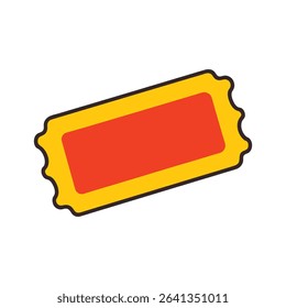 Outlined Rectangular Stickers with Inner Color Fill