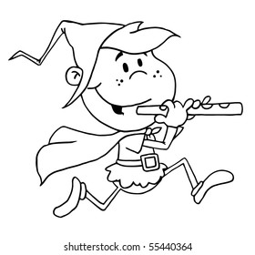 Outlined Running Piper