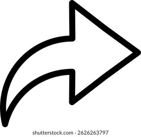 Icono de compartir delineado que muestra la conexión o la función de transferencia digital sobre fondo blanco