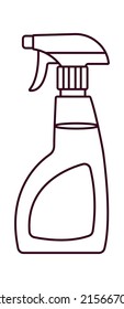 Outlined spray icon. Vector illustration