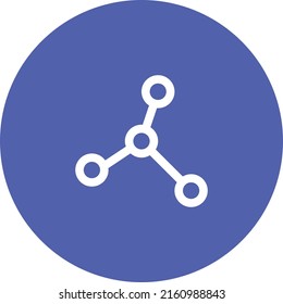 outlined stroke styled concept networking icon design 