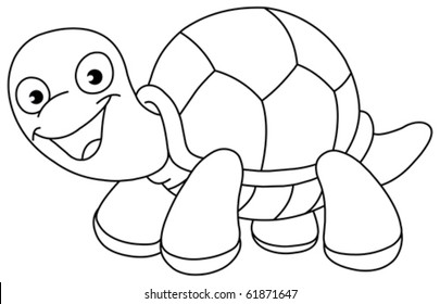 Outlined turtle