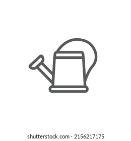 Outlined water can icon. Vector ilustration