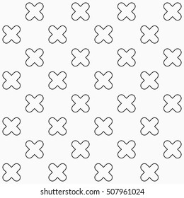 Outlined x shapes monochrome background