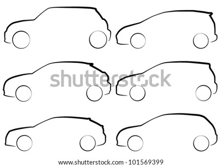 Outlines of Hatchback Cars