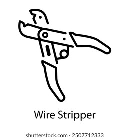 An outlines style con of wire stripper 