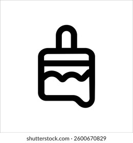 An outline-style paint tool icon, ideal for design and illustration projects.