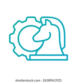 An outline-style vector illustration of financial strategy, created as part of a financial strategy set. Perfect for business presentations, websites, marketing materials, and editorial use.