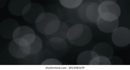 Out-of-focus luminous circles creating a dreamy ambiance perfect for holiday greetings and sophisticated event promotions.