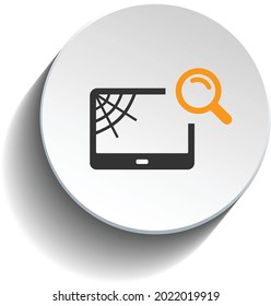 Outpace Cybercriminals Icon Vector Design