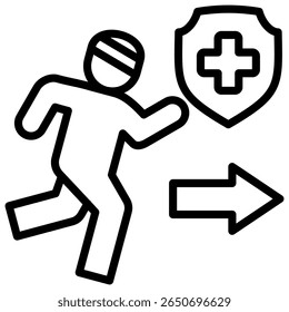 Outpatient Icon Element For Design