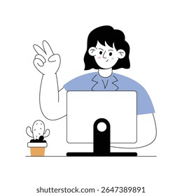 Outpatient Service Modern illustrations. Eps 10 file 