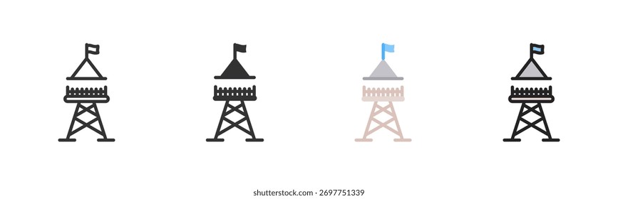 Pacote De Ícones Do Outpost Em Vários Estilos