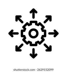 Output Icon Vector Symbol Design Illustration