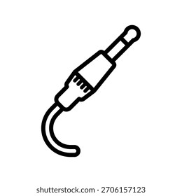 Icono de toma de salida, Vector de línea