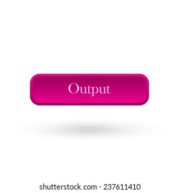 Output pink vector button for a site