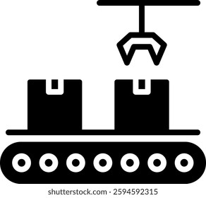 Output Products Icon Glyph Vector Illustration