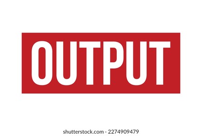 Output Rubber Stamp Seal Vector