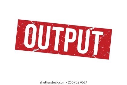 OUTPUT rubber stamp vector illustration on white background