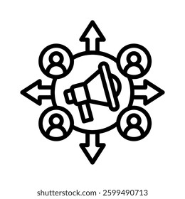 Outreach Icon Element for Design
