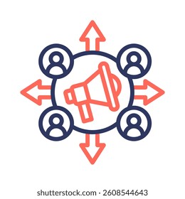 Outreach Icon Element for Design