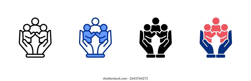 Outreach icon sheet multiple style collection