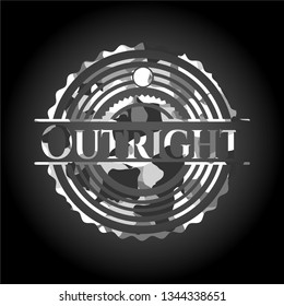 Outright grey camo emblem