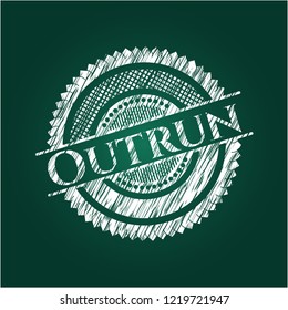 Outrun on blackboard