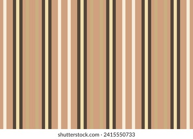 Outside background stripe textile, primary pattern lines texture. Selection fabric vector seamless vertical in orange and antique white colors.