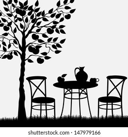 Outside cafe