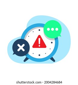 outside customer service operating hours concept illustration flat design vector eps10. modern graphic element for landing page, empty state ui, infographic, icon, etc