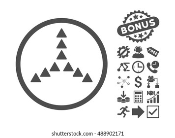 Outside Direction pictograph with bonus pictograph collection. Vector illustration style is flat iconic symbols, gray color, white background.