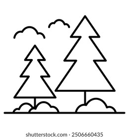 Outside Icon Design. Represents Outdoor Use, Outside Area, Outdoor Environment, Outdoor Accessibility. Vector icon.