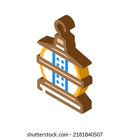 outside led lamp isometric icon vector. outside led lamp sign. isolated symbol illustration