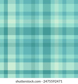 Outside tartan check background, figure plaid vector seamless. Repetition fabric texture pattern textile in teal and pastel teal colors.