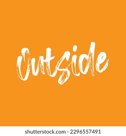 outside text on yellow background.