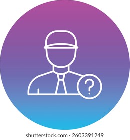 Outsider vector icon. Can be used for printing, mobile and web applications.